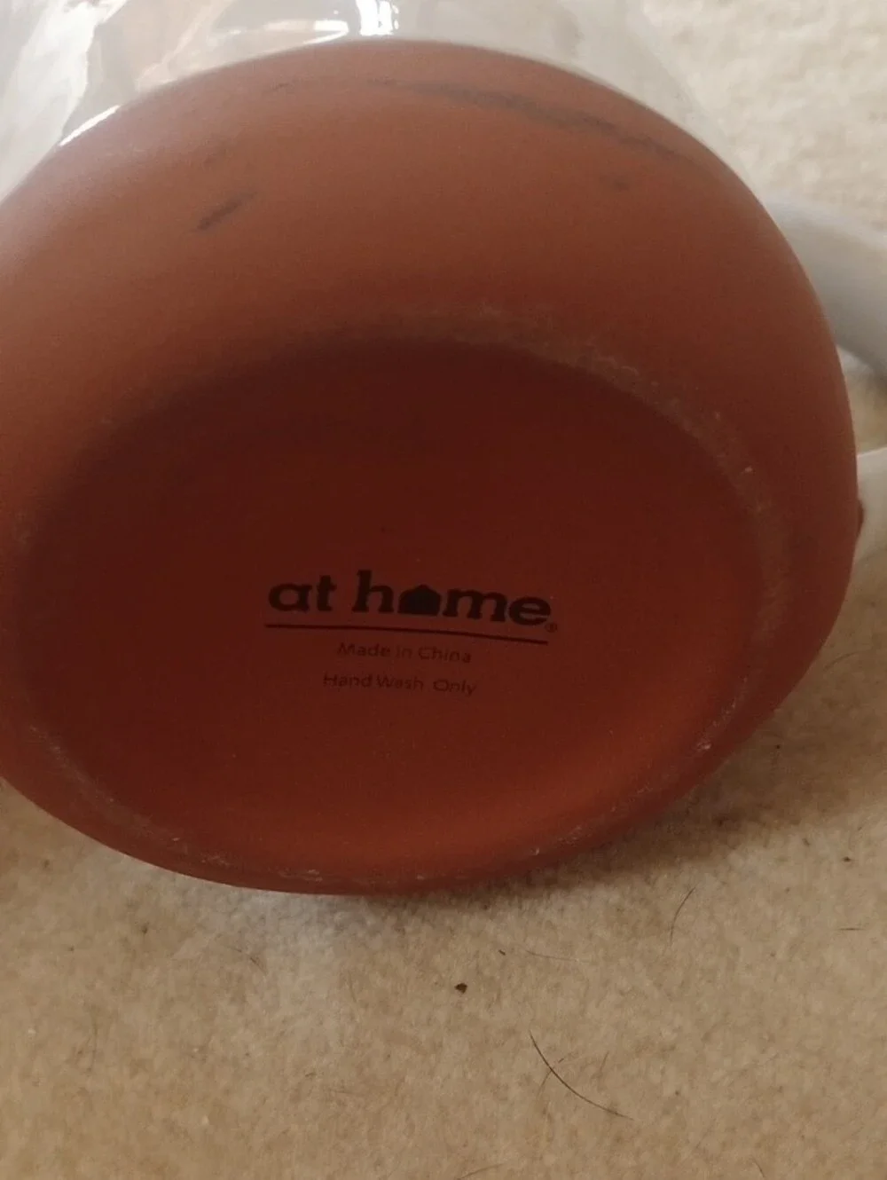 White Ceramic Creamer and Sugar Jar with Terracotta Accents